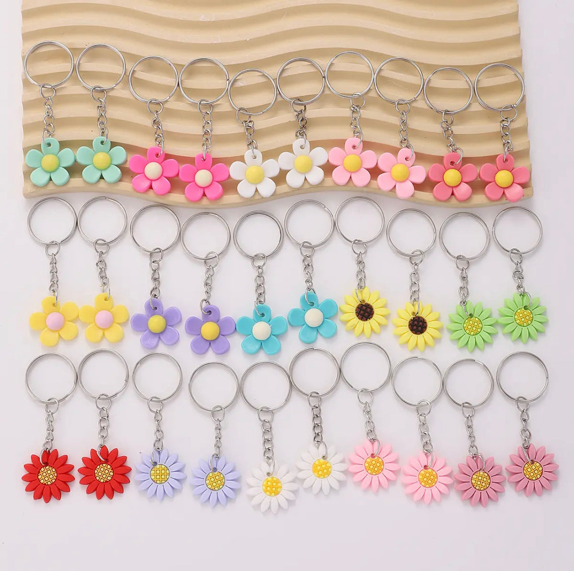 Mystery flower keychain💕
